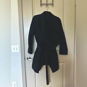Black Peacoat Duster Jacket - Women’s S